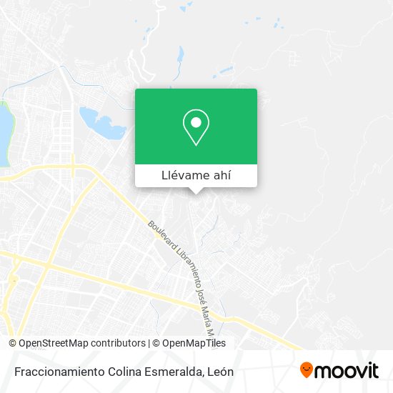 Mapa de Fraccionamiento Colina Esmeralda