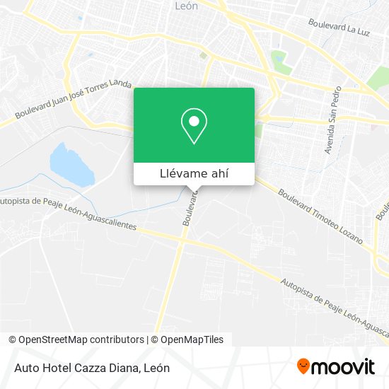 Mapa de Auto Hotel Cazza Diana