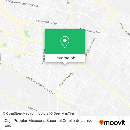 Mapa de Caja Popular Mexicana Sucursal Cerrito de Jerez