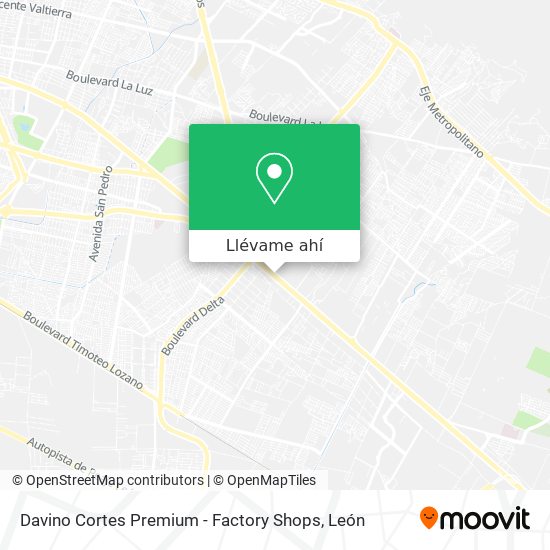 Mapa de Davino Cortes Premium - Factory Shops