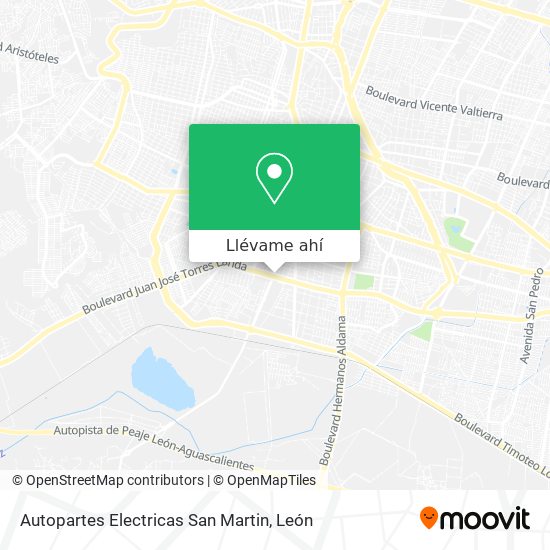 Mapa de Autopartes Electricas San Martin