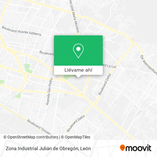 Mapa de Zona Industrial Julián de Obregón