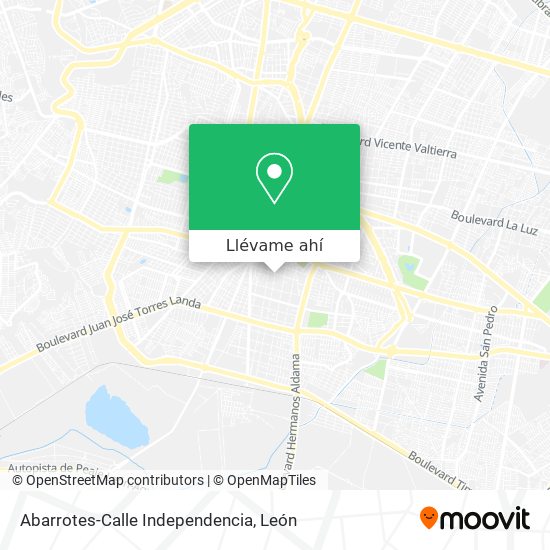 Mapa de Abarrotes-Calle Independencia