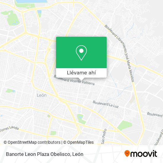 Mapa de Banorte Leon Plaza Obelisco