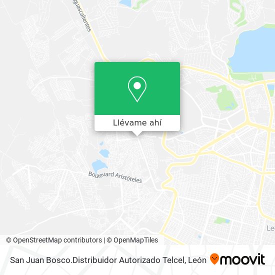 Mapa de San Juan Bosco.Distribuidor Autorizado Telcel