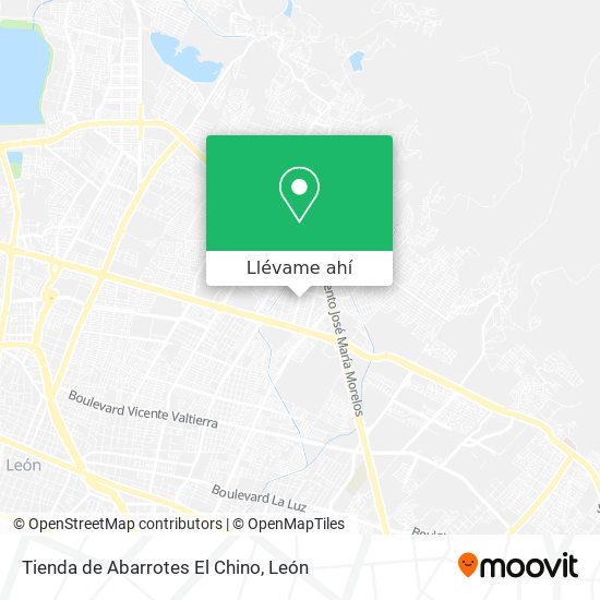 Mapa de Tienda de Abarrotes El Chino