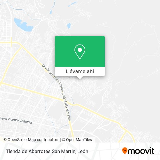 Mapa de Tienda de Abarrotes San Martin