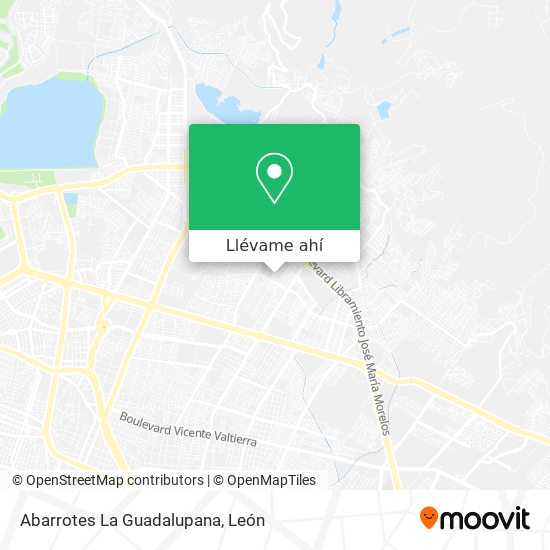 Mapa de Abarrotes La Guadalupana
