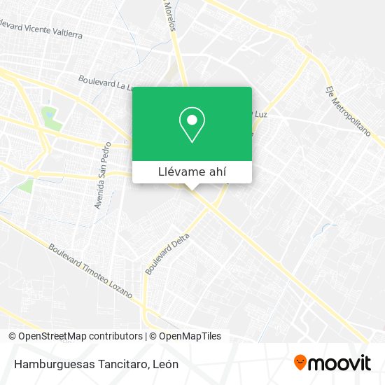 Mapa de Hamburguesas Tancitaro