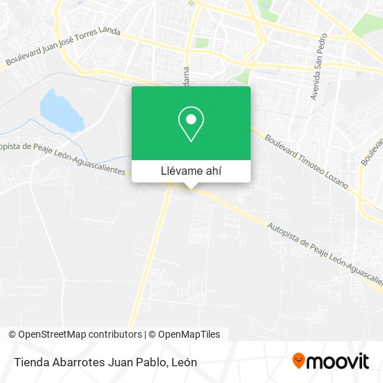 Mapa de Tienda Abarrotes Juan Pablo