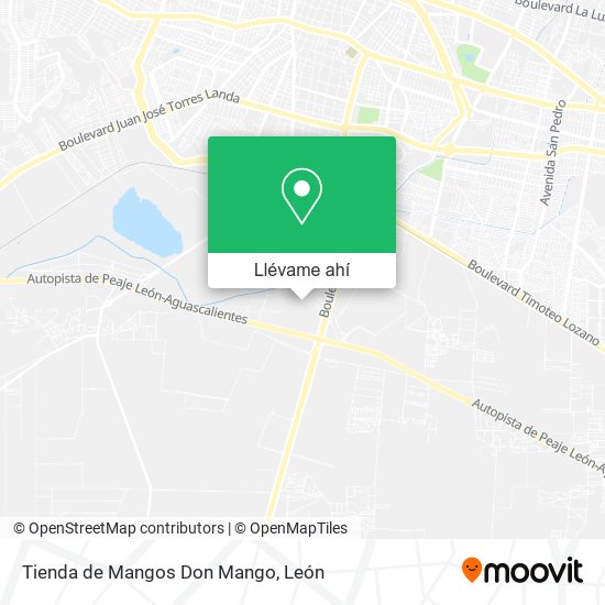 Mapa de Tienda de Mangos Don Mango