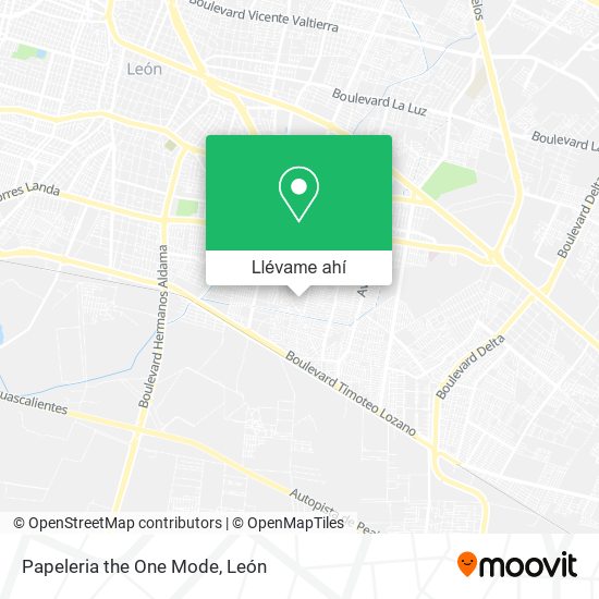 Mapa de Papeleria the One Mode