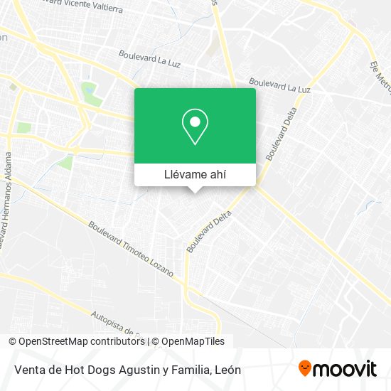 Mapa de Venta de Hot Dogs Agustin y Familia