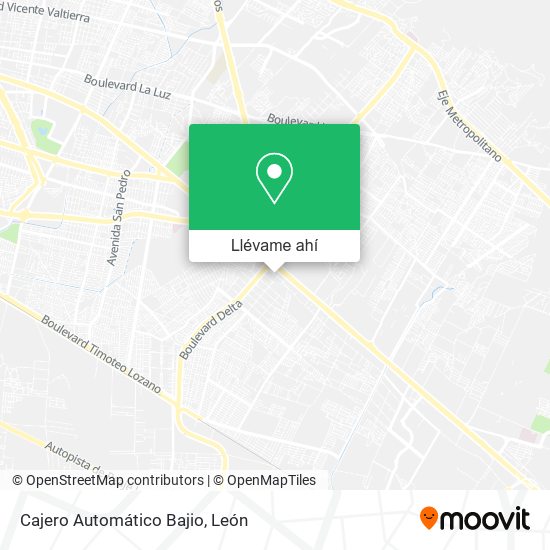 Mapa de Cajero Automático Bajio