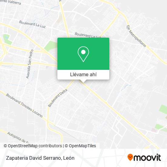 Mapa de Zapateria David Serrano