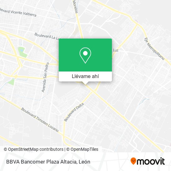 Mapa de BBVA Bancomer Plaza Altacia