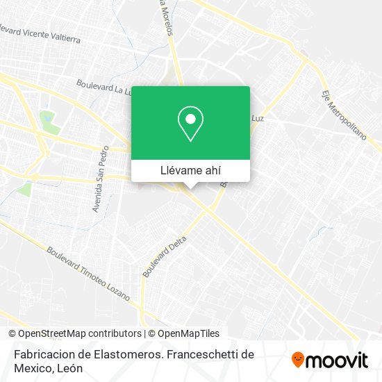 Mapa de Fabricacion de Elastomeros. Franceschetti de Mexico