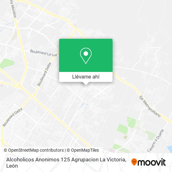 Mapa de Alcoholicos Anonimos 125 Agrupacion La Victoria
