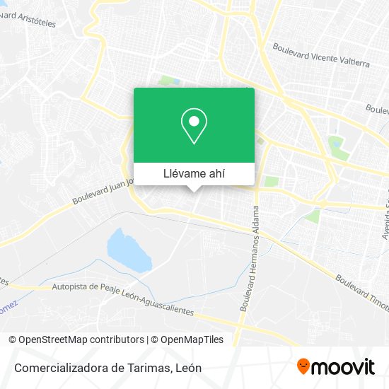 Mapa de Comercializadora de Tarimas