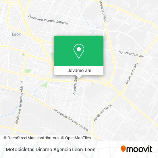 Mapa de Motocicletas Dinamo Agencia Leon