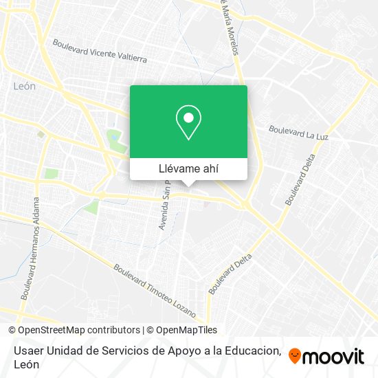 Mapa de Usaer Unidad de Servicios de Apoyo a la Educacion