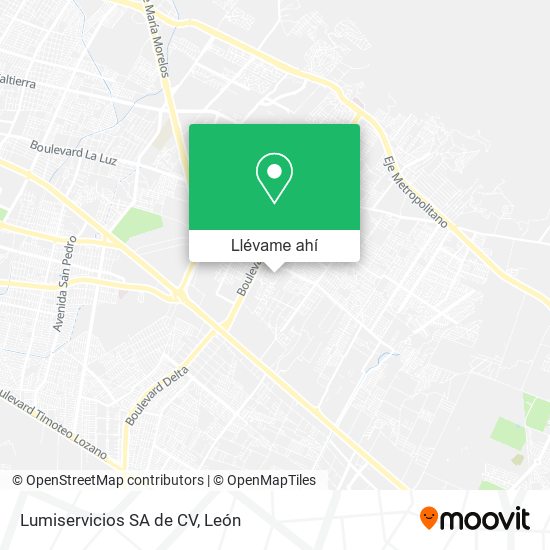 Mapa de Lumiservicios SA de CV