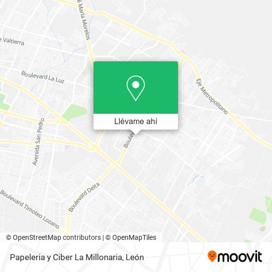 Mapa de Papeleria y Ciber La Millonaria