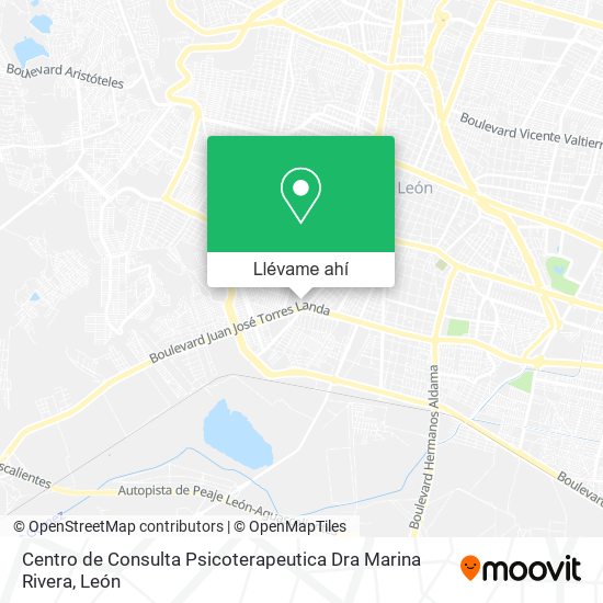 Mapa de Centro de Consulta Psicoterapeutica Dra Marina Rivera