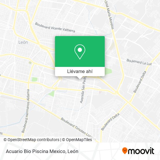 Mapa de Acuario Bio Piscina Mexico
