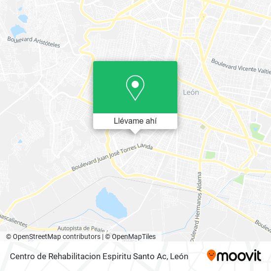 Mapa de Centro de Rehabilitacion Espiritu Santo Ac