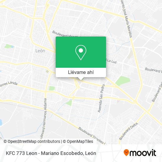 Mapa de KFC 773 Leon - Mariano Escobedo