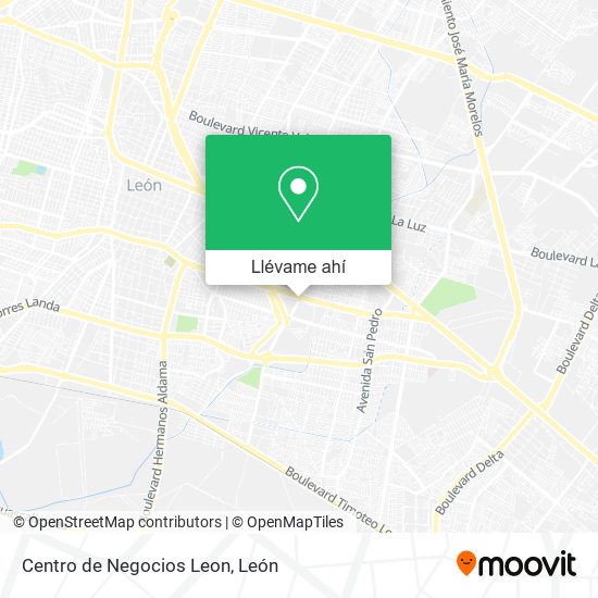 Mapa de Centro de Negocios Leon