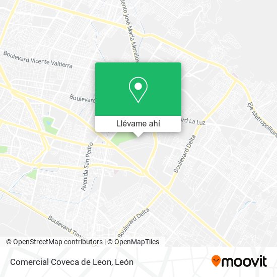 Mapa de Comercial Coveca de Leon