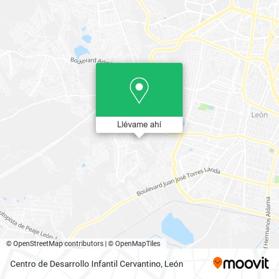 Mapa de Centro de Desarrollo Infantil Cervantino