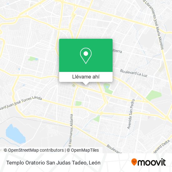 Mapa de Templo Oratorio San Judas Tadeo