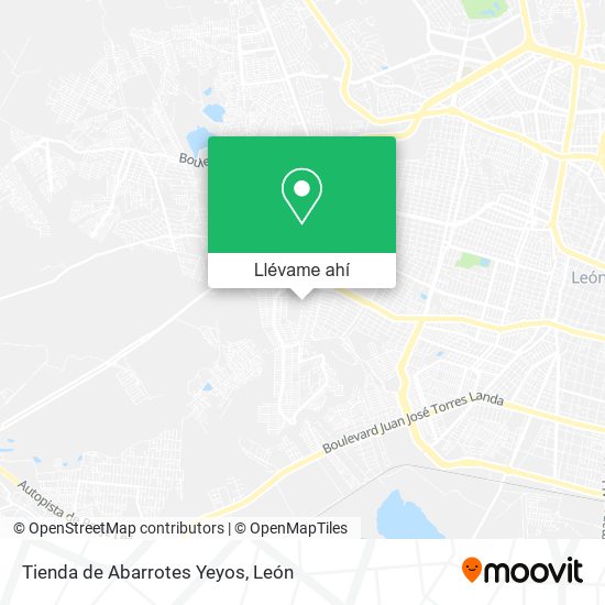 Mapa de Tienda de Abarrotes Yeyos