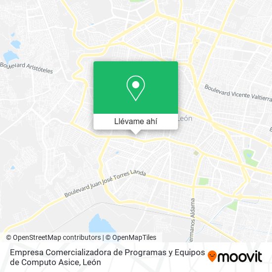 Mapa de Empresa Comercializadora de Programas y Equipos de Computo Asice