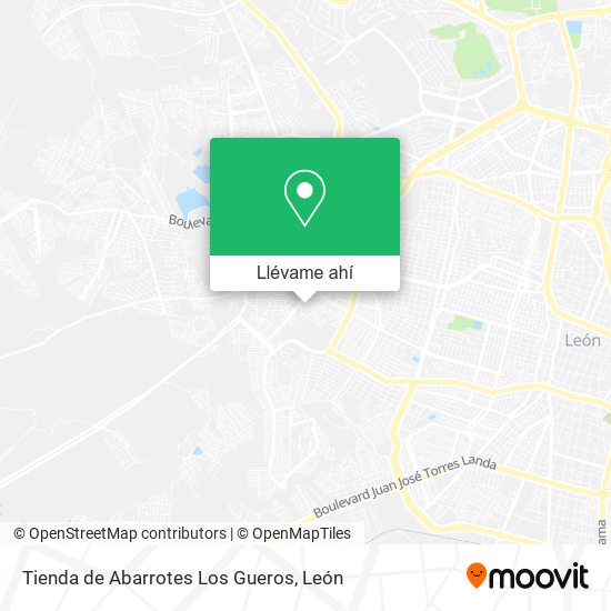 Mapa de Tienda de Abarrotes Los Gueros