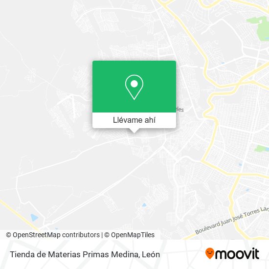 Mapa de Tienda de Materias Primas Medina