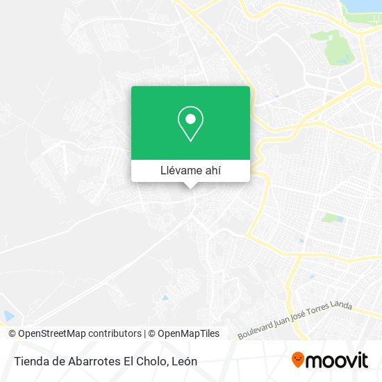 Mapa de Tienda de Abarrotes El Cholo