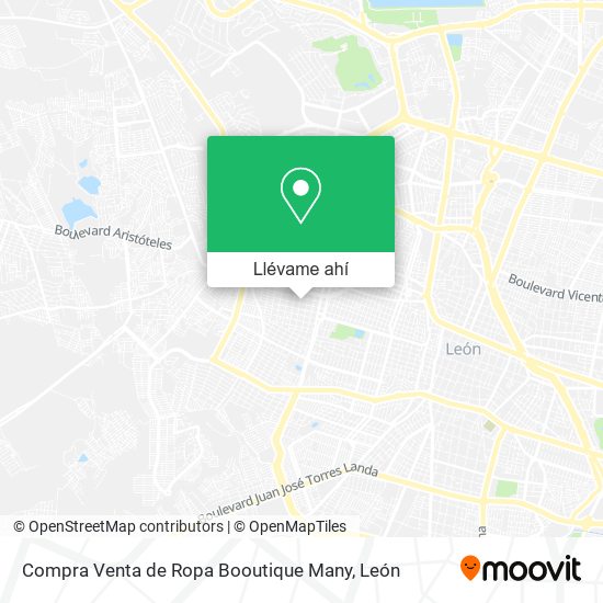 Mapa de Compra Venta de Ropa Booutique Many