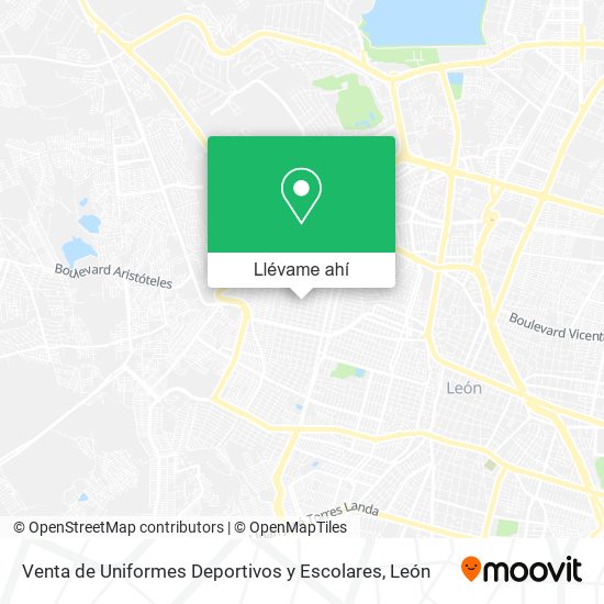 Mapa de Venta de Uniformes Deportivos y Escolares