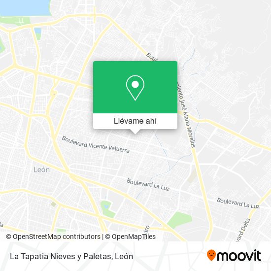 Mapa de La Tapatia Nieves y Paletas