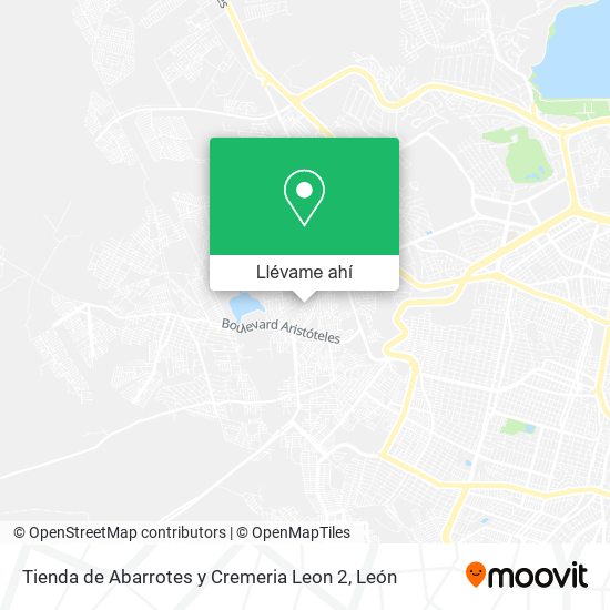 Mapa de Tienda de Abarrotes y Cremeria Leon 2