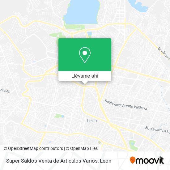 Mapa de Super Saldos Venta de Articulos Varios