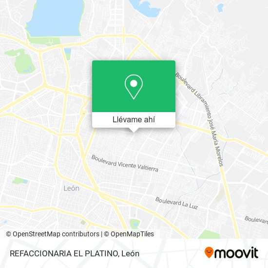 Mapa de REFACCIONARIA EL PLATINO