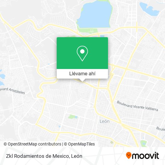 Mapa de Zkl Rodamientos de Mexico