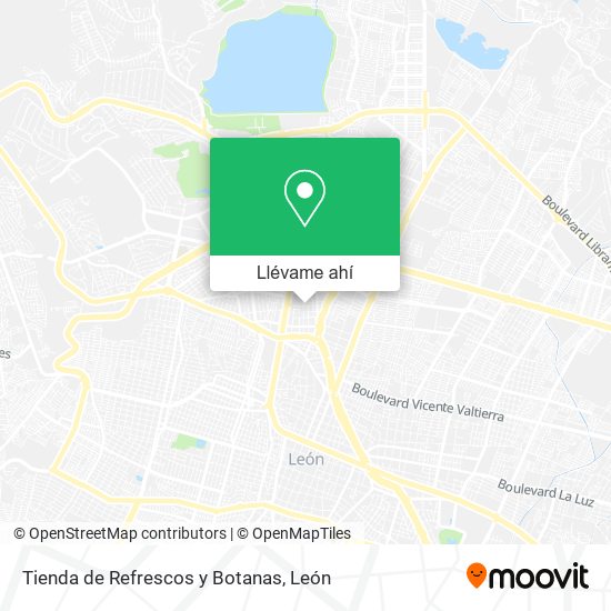 Mapa de Tienda de Refrescos y Botanas