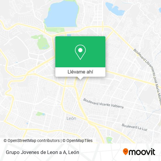 Mapa de Grupo Jovenes de Leon a A