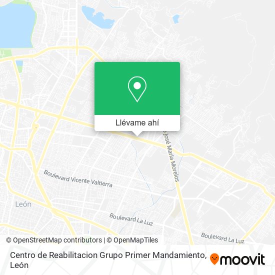 Mapa de Centro de Reabilitacion Grupo Primer Mandamiento